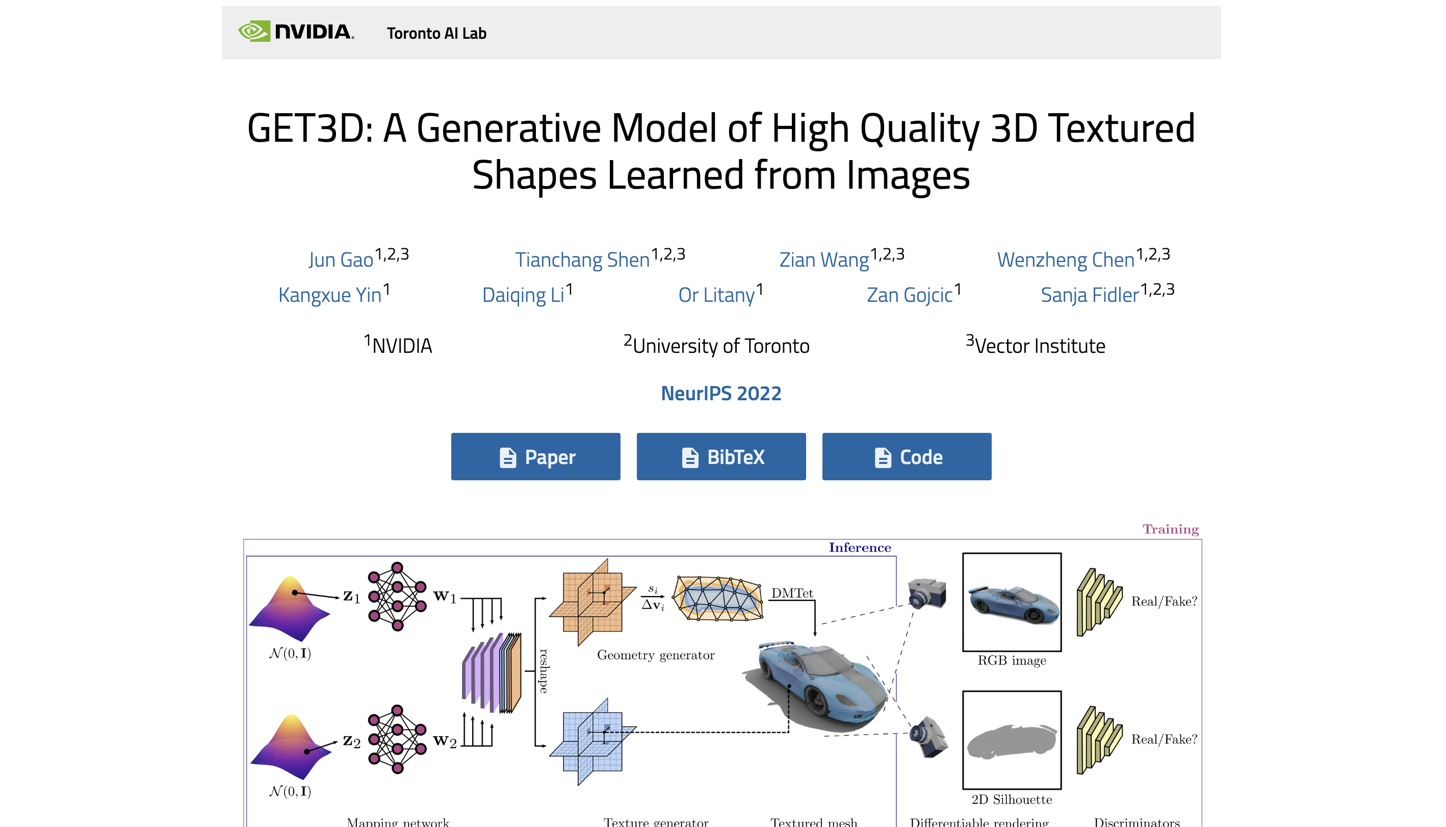 GET3D by NVIDIA: Rivoluziona la Modellazione 3D con la Creazione di Modelli Ricchi di Texture